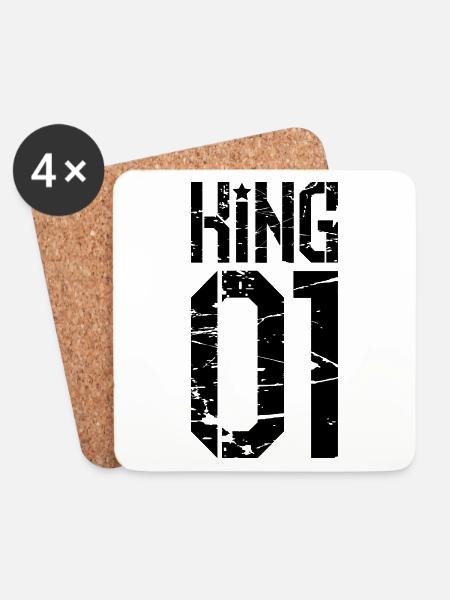 117 King 01 - Coasters (set of 4) - white