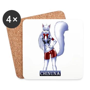 Chinunas Fluffy - Untersetzer (4er-Set) - Weiß - Vorne
