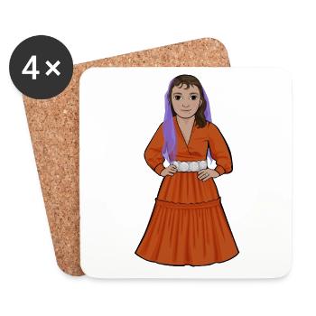 Katarina Taikon - Dessous de verre (lot de 4) - blanc - Devant