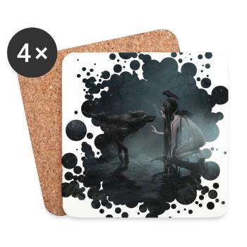 Stardust (A Dark Fairy Tale) - Untersetzer (4er-Set) - Weiß - Vorne