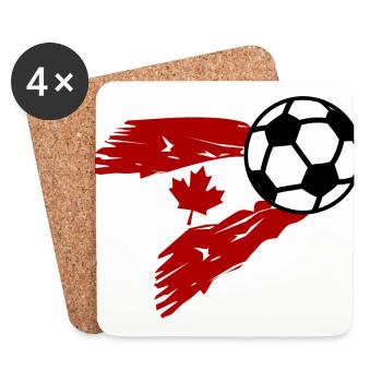 The Canadian Sports Team - Coasters (set of 4) - white - Front