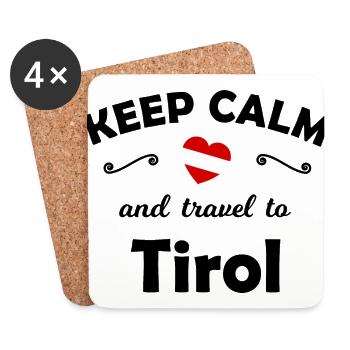 Die Tiroler - Untersetzer (4er-Set) - Weiß - Vorne