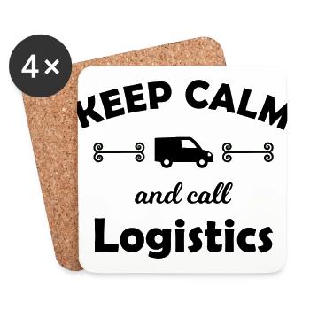 The best logisticians - Coasters (set of 4) - white - Front