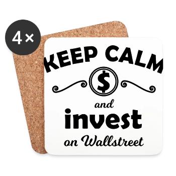 The Stock Exchange Investor - Coasters (set of 4) - white - Front