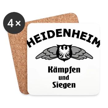 Fans aus Heidenheim - Untersetzer (4er-Set) - Weiß - Vorne