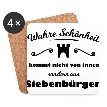 Die Rumänen aus Siebenbürgen - Untersetzer (4er-Set) - Weiß - Vorne