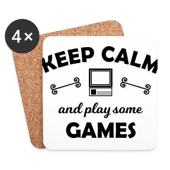 The Gamers - Coasters (set of 4) - white - Front