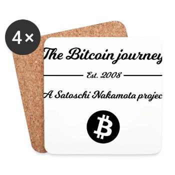 The Satoshi Project - Coasters (set of 4) - white - Front