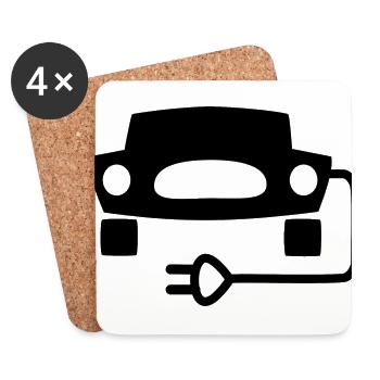 The electric vehicle revolution - Coasters (set of 4) - white - Front
