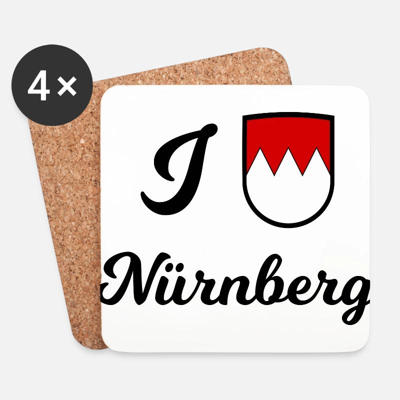 Die Nürnberger - Untersetzer (4er-Set) - Weiß