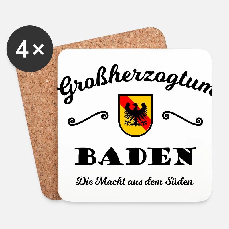 Die Badner Macht aus dem Süden - Untersetzer (4er-Set) - Weiß
