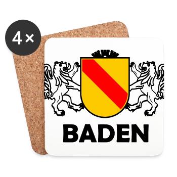 Das schöne Badnerland im Süden - Untersetzer (4er-Set) - Weiß - Vorne