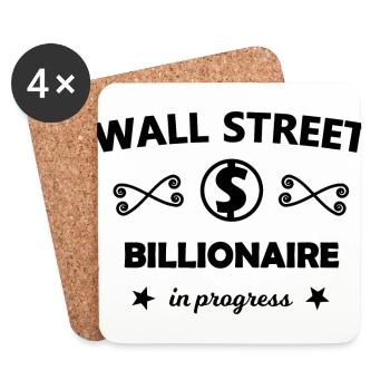 Die Wall Street Aktionäre - Untersetzer (4er-Set) - Weiß - Vorne