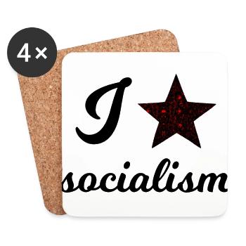 Socialism - Coasters (set of 4) - white - Front