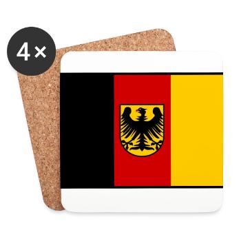 Die Deutschen - Untersetzer (4er-Set) - Weiß - Vorne