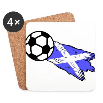 Die Fans aus Schottland - Untersetzer (4er-Set) - Weiß - Vorne