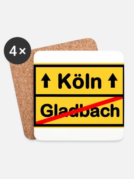 Der Kölner Fußball Fan - Untersetzer (4er-Set) - Weiß
