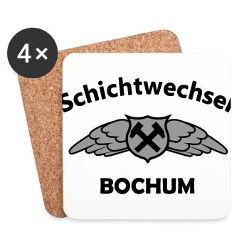 Bochum Schichtwechsel - Untersetzer (4er-Set) - Weiß - Vorne