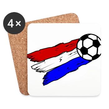 Dutch Football Fans - Coasters (set of 4) - white - Front