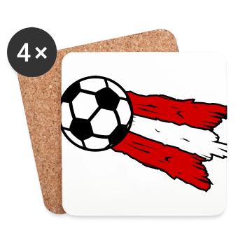The Austria Football Team - Coasters (set of 4) - white - Front