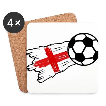 Fußball Legenden aus England - Untersetzer (4er-Set) - Weiß - Vorne