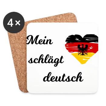 The election for Germany - Coasters (set of 4) - white - Front