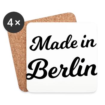 Made in Berlin - Untersetzer (4er-Set) - Weiß - Vorne