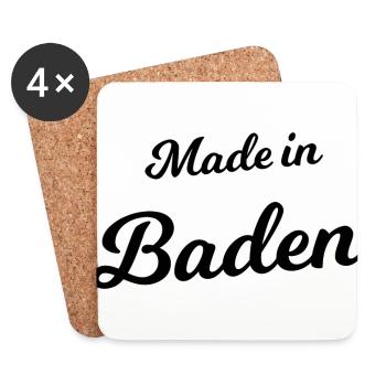 Made in Baden - Untersetzer (4er-Set) - Weiß - Vorne