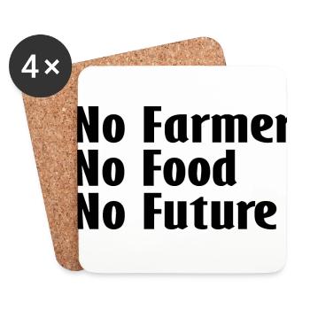 The Peasant Protests - Coasters (set of 4) - white - Front