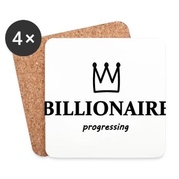 The Billionaire - Coasters (set of 4) - white - Front