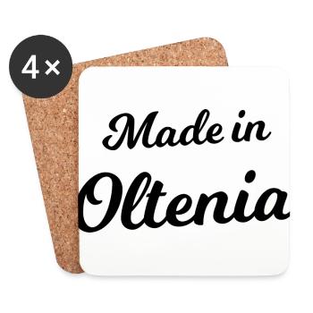 Made in Wallachia - Coasters (set of 4) - white - Front