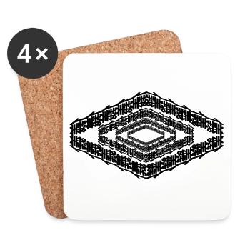My style - Coasters (set of 4) - white - Front