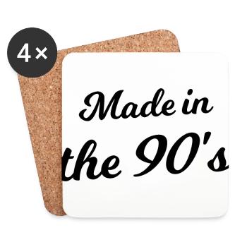 The 90s - Coasters (set of 4) - white - Front