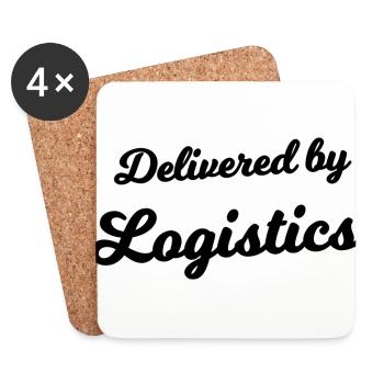 Supplied by Logistics - Coasters (set of 4) - white - Front