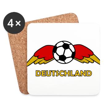 The Football Nation Germany - Coasters (set of 4) - white - Front