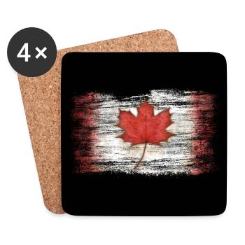 Canada - Coasters (set of 4) - white - Front