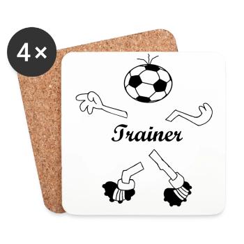Trainer - Coasters (set of 4) - white - Front