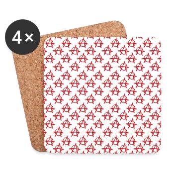 Anarchy - Coasters (set of 4) - white - Front