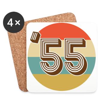 1955 Vintage Vintage - Coasters (set of 4) - white - Front