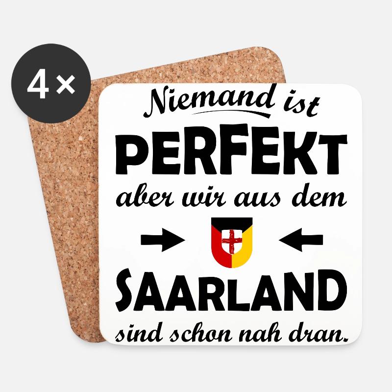 Der Saarländer - Untersetzer (4er-Set) - Weiß