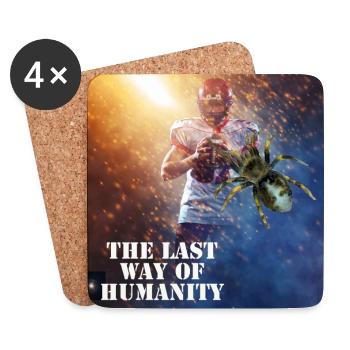 Gamer t-Shirt The last way of humanity - Untersetzer (4er-Set) - Weiß - Vorne