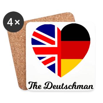 The Deutschman - Untersetzer (4er-Set) - Weiß - Vorne