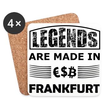 Légendes de Francfort - Dessous de verre (lot de 4) - blanc - Devant