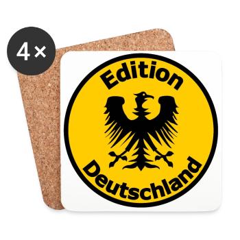 Die Deutschen - Untersetzer (4er-Set) - Weiß - Vorne
