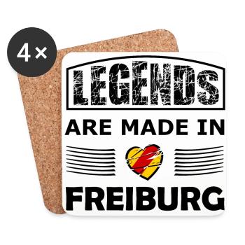 Legends in Freiburg - Coasters (set of 4) - white - Front