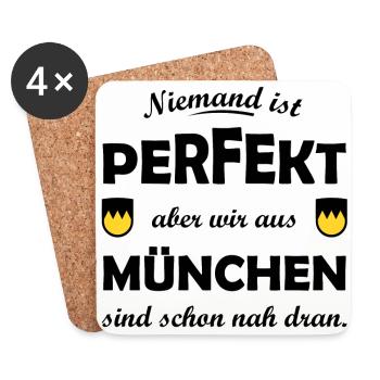 Parfait de Munich - Dessous de verre (lot de 4) - blanc - Devant