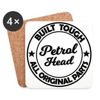 Petrol head - Coasters (set of 4) - white - Front