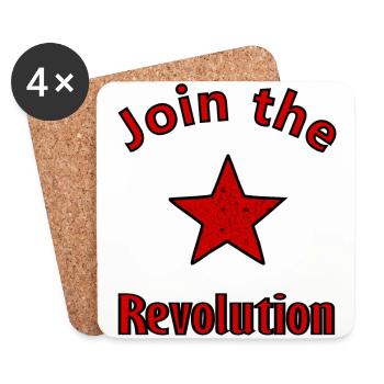 The Socialist Revolution - Coasters (set of 4) - white - Front