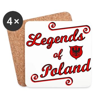The Polish Legends - Coasters (set of 4) - white - Front