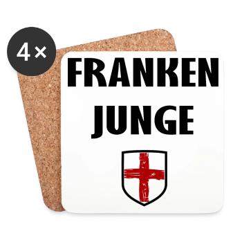 Frankenjunge - Untersetzer (4er-Set) - Weiß - Vorne